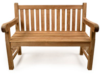 Granchester 120cms teak garden bench