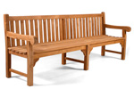 Granchester 7ft teak garden bench