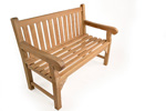 Granchester 120cms teak garden bench seats 3