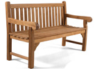 Granchester 150cms teak garden bench photo