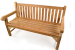 Granchester 150cms teak garden bench seats 3