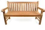 Granchester 150cms teak garden bench seats 3