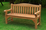 Jubilee 150cms teak garden bench photo