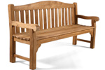 Jubilee 180cms teak garden bench photo