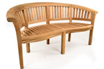 Madingley banana teak garden bench photo