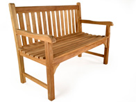 Sandringham 4ft teak bench