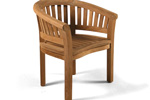 Teak garden chairs
