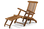 Teak garden steamer chairs
