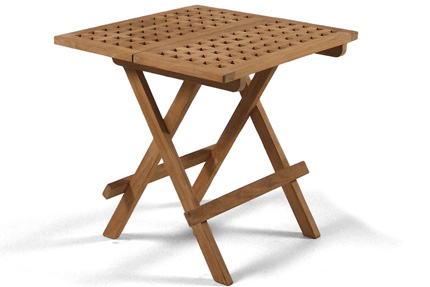 Folding Square teak tables for sale at Just Teak