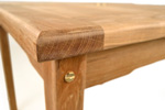 Teak garden table