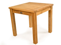 Square teak coffee table