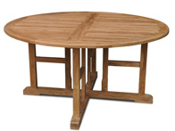 Valencia 150cms round teak table