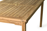 Teak garden table