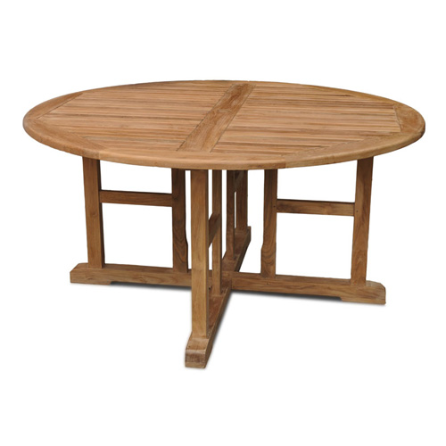 Valencia round teak tables for sale at Just Teak